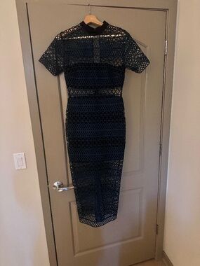 self portrait crescent printed chiffon midi dress Self-Portrait | Dresses | Self Portrait Crescent Printed Chiffon Midi Dress